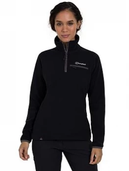 image of Berghaus Prism 2.0 Half Zip Micro Fleece - Black, Size 12, Women