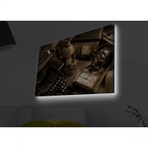Image of 4570MDACT-040 Multicolor Decorative LED Lighted Canvas Painting