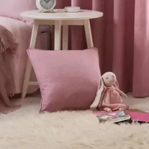 Image of Sorbonne 100% Cotton Cushion Cover, Blush, 43 x 43cm - Fusion