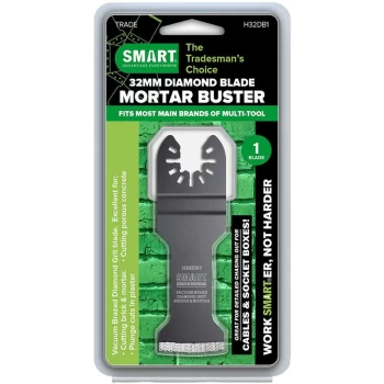 Image of Trade H32DB1 32mm Mortar Buster Brazed Diamond Multi Tool Blade - Smart