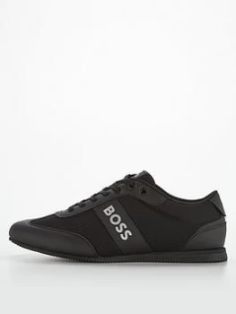 Image of BOSS Rosham Trainers - Black, Size 10, Men