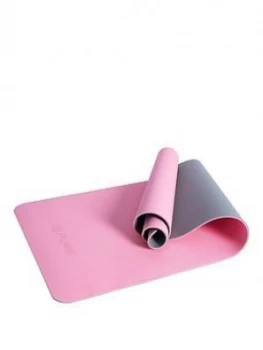 image of Pure2Improve Yoga Mat - Pink/Grey