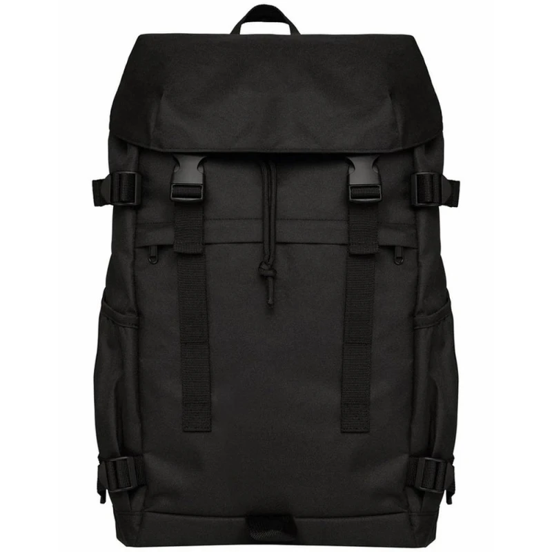 Image of Native Spirit Mens Plain Polyester Backpack in Black Male