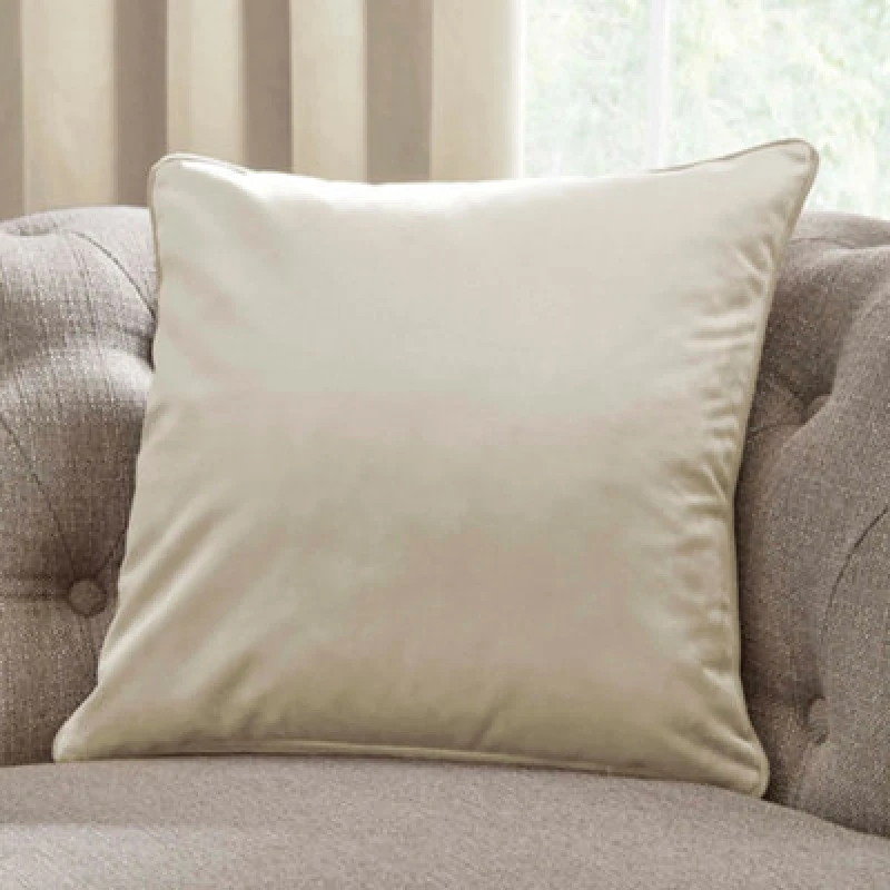 Image of Laurence Llewelyn-Bowen Montrose Velvet Filled Cushion 43cm x 43cm Ivory
