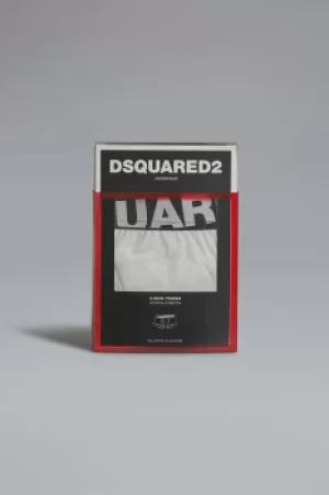 Image of DSQUARED2 Men Twinpack trunk White Size M 95% Cotton 5% Elastane