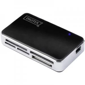 image of Digitus External memory card reader USB 2.0 Black, Silver