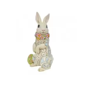 Image of Bunny wearing Flowers Figurine
