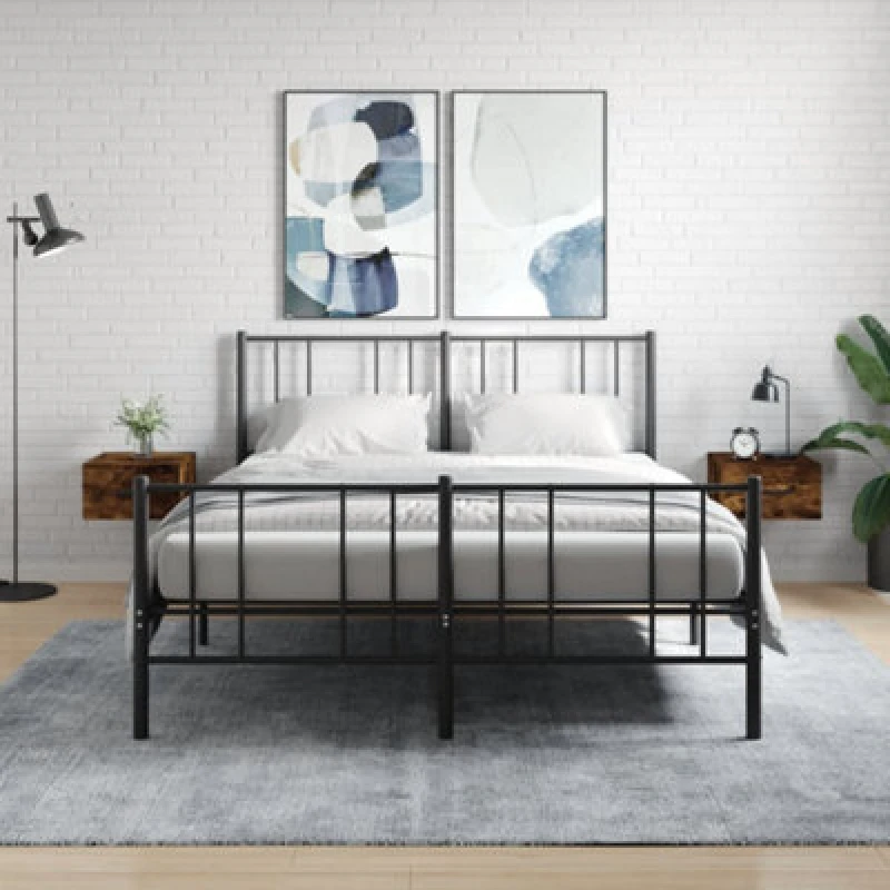 Image of VIDAXL Wall-mounted Bedside Cabinets 2 pcs Smoked Oak 35x35x20cm Vidaxl 8720845946883