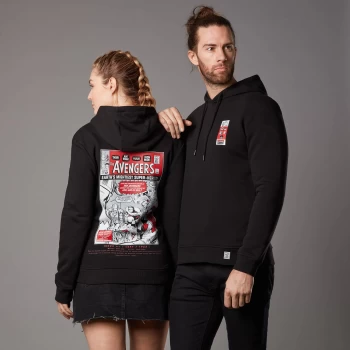 Image of Marvel The Avengers Issue 1 Unisex Hoodie - Black - S - Black
