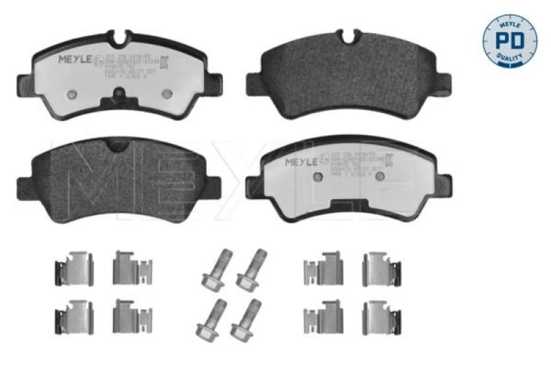 Image of Brake pad set MEYLE 025 256 0418/PD