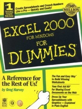 Image of Excel 2000 for Windows for Dummies by Greg Harvey Paperback