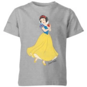 image of Disney Princess Snow White Classic Kids T-Shirt - Grey - 11-12 Years