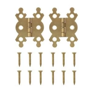 image of BQ Brass effect Butterfly hinge W38mm