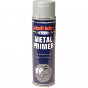 image of Plastikote Industrial Primer Aerosol Spray Paint Grey 500ml