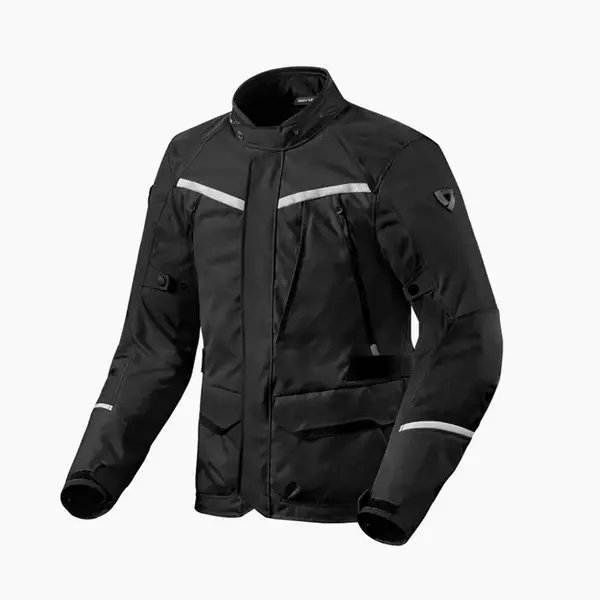 Image of REV'IT! Voltiac 3 H2O Jacket Black Silver Size 5XL