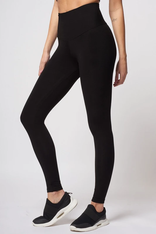 Image of TLC Sport Tummy Control Extra Strong Compression Full Length Leggings Black