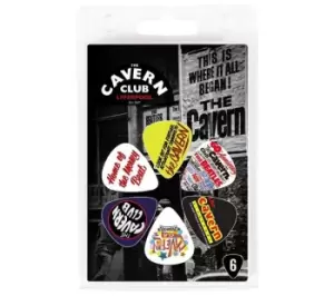 image of THE CAVERN CLUB CVP66 Cavern Guitar Pics - Set of 6, Patterned