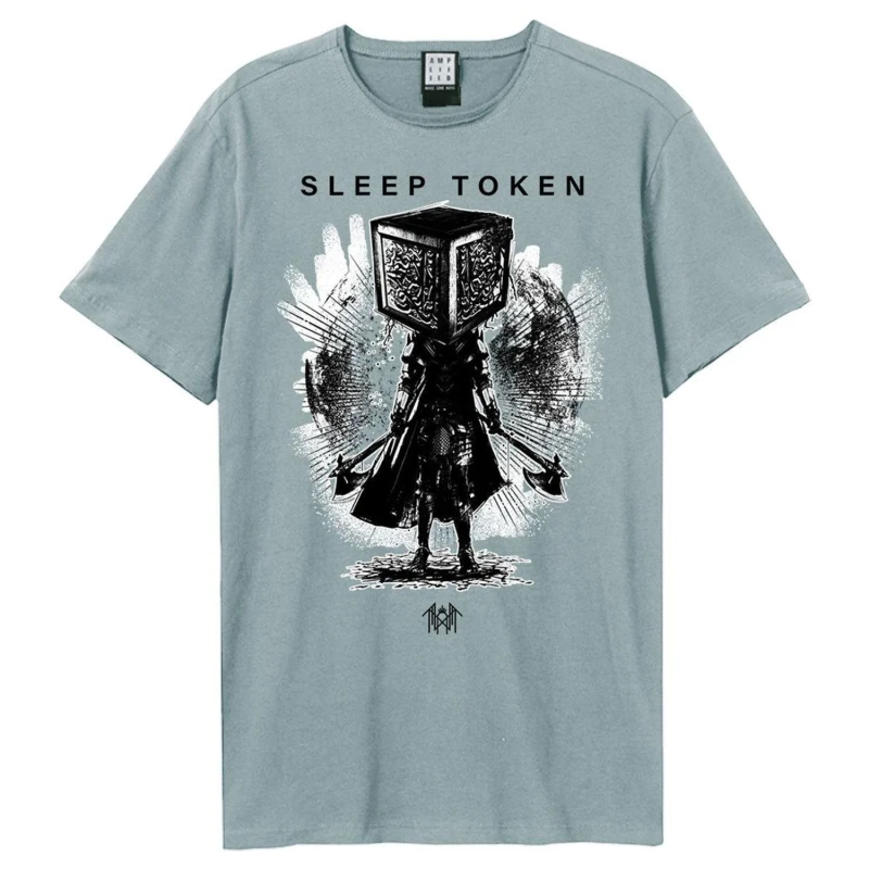 Image of Amplified Mens Axe Samarui Sleep Token T-Shirt in Pale Blue Size: Small Pale Blue Male S