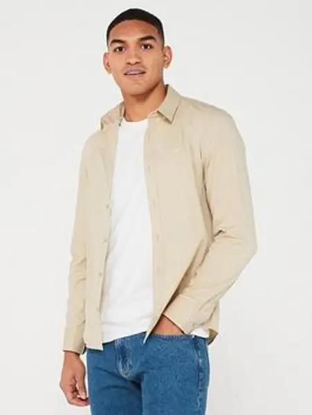 Image of Calvin Klein POPLIN STRETCH SLIM SHIRT - Size XL