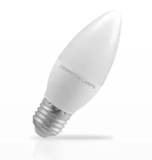 Image of Crompton Lamps LED Candle 5.5W E27 Dimmable Daylight Opal (40W Eqv)