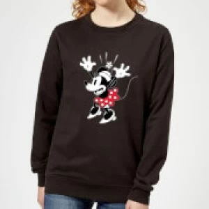 Disney Minnie Mouse Surprise Womens Sweatshirt - Black