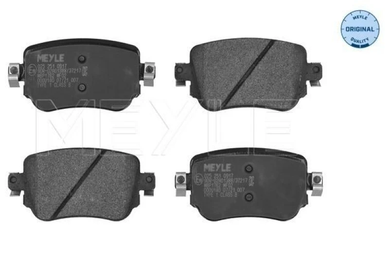Image of Brake pad set MEYLE 025 251 0917