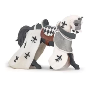 image of PAPO Fantasy World White Draped Horse Toy Figure, Three Years or Above, Multi-colour (39786)