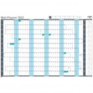 SASCO Wall Planner 2022 unmounted