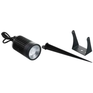 image of Fan Europe Intec - Outdoor LED Aluminium flood light with spike included, Black, IP67, RGB+4000K