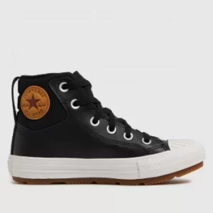 image of Converse Black Berkshire Boot Trainers Junior