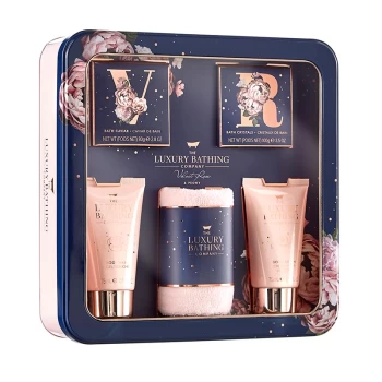 image of The Luxury Bathing Company Rose & Peony Harmony Gift Set