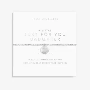 Image of Just For You Daughter Silver 17.5cm Stretch Bracelet 6072
