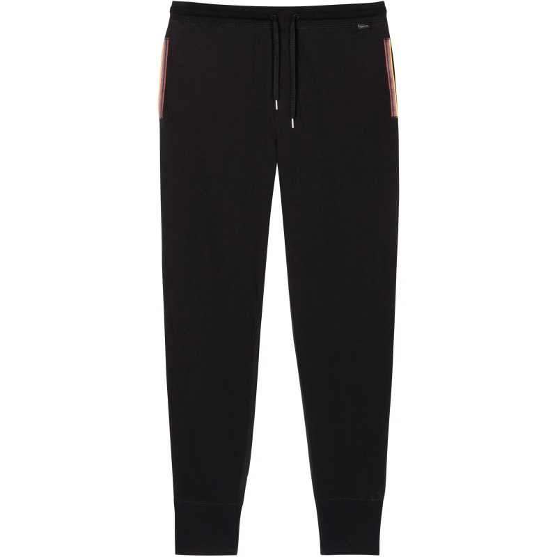 Image of Paul Smith Stripe Detail Jogging Bottoms Black 79 male XL