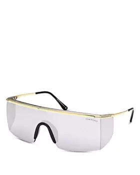 image of Tom Ford Unisex Pavlos Geometric Shield Sunglasses