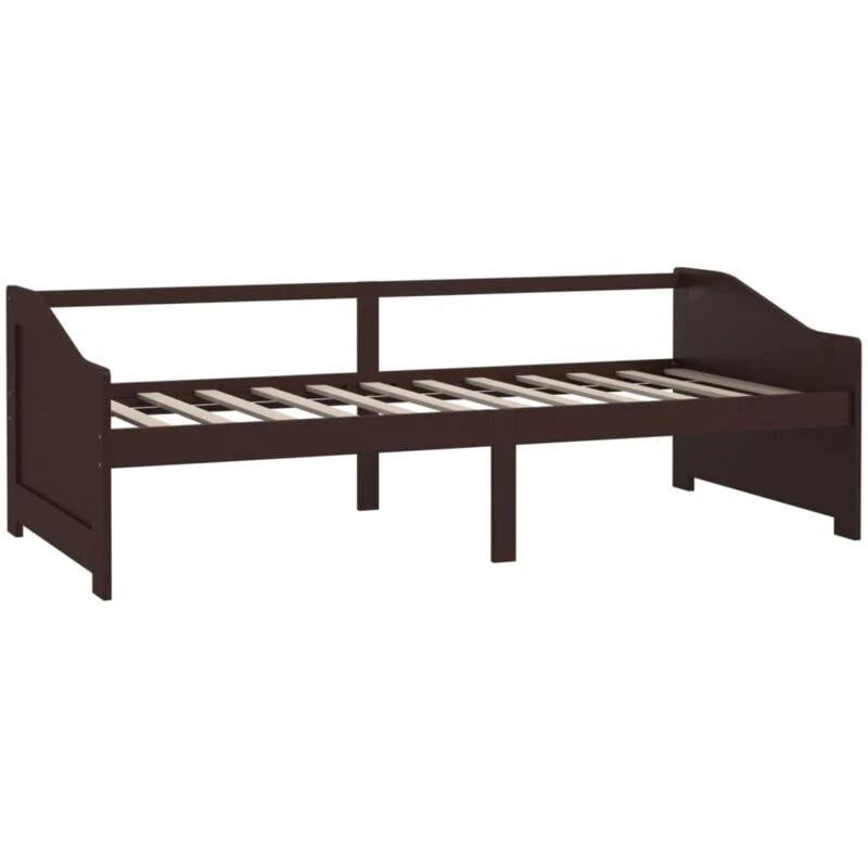 Image of VIDAXL 3-Seater Day Bed without Mattress Dark Brown 90x200cm Vidaxl 8720286579251