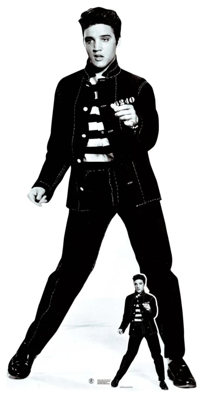 Image of Elvis Presley Elvis Presley Jailhouse Rocks Cardboard Cutout