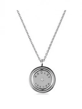 image of Radley Sterling Silver Spinner Pendant Ladies Necklace