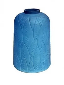 Image of Arthouse Blue Leaf Glass Vase