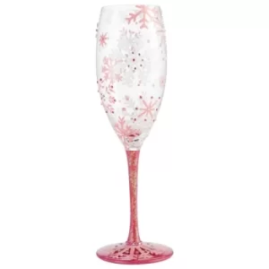 Blushing Snowflakes Prosecco Glass