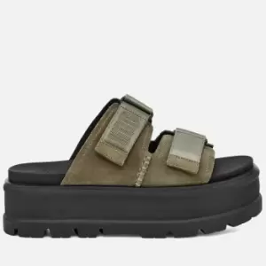 image of UGG Womens Clem Flatform Sandals - Burnt Olive - UK 5