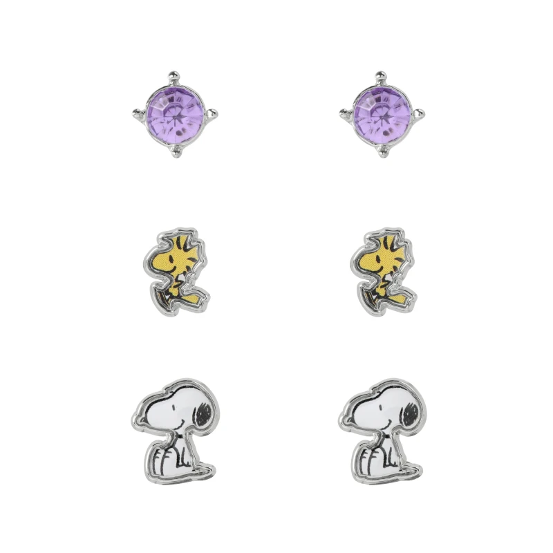 Image of Snoopy SH00901RL.PH Ohrring-Set 3 Paar