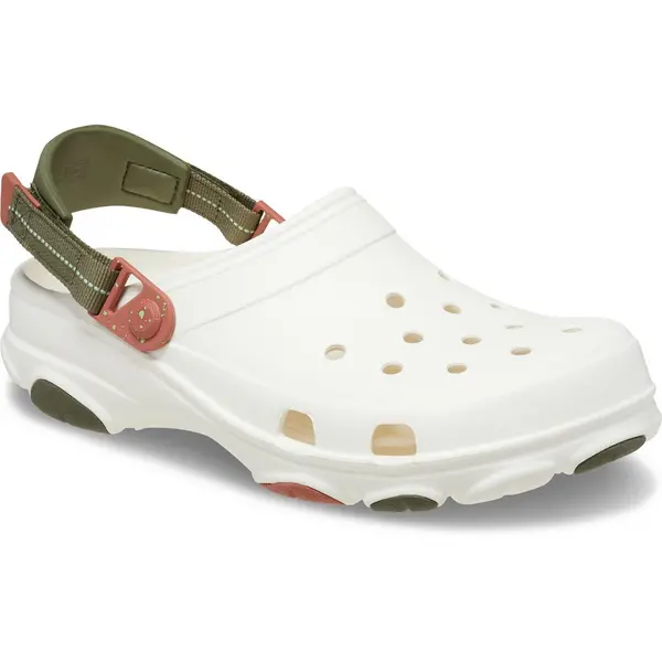 image of Crocs Mens Classic All-Terrain Lightweight Summer Clogs UK Size 7 (EU 41-42) Chalk CRC364-CHALK-7