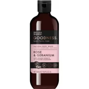 image of Baylis & Harding Goodness Body Wash Rose & Geranium