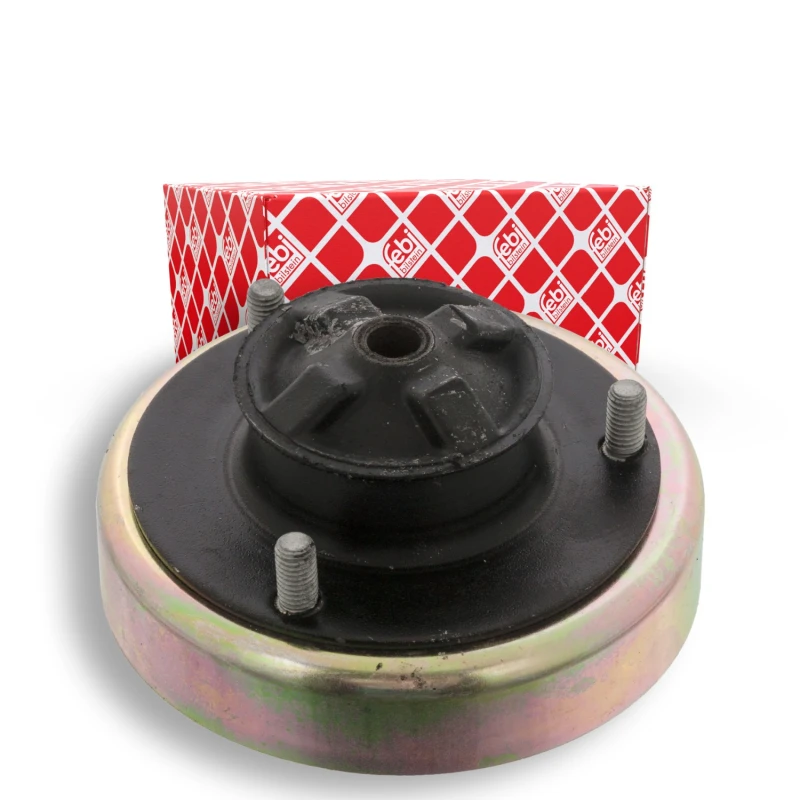 Image of FEBI BILSTEIN 15429 Top strut mount Rear Axle, without ball bearing Elastomer Suspension Strut Support Bearing (1180)
