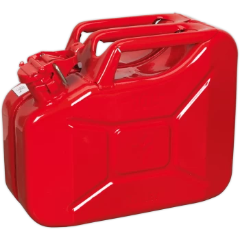 image of Sealey Metal Jerry Can 10l Red