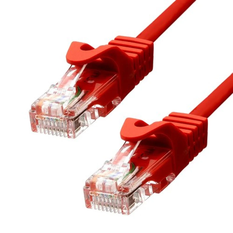 Image of ProXtend CAT5e U/UTP CU PVC Ethernet Cable Red 30CM