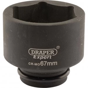 Image of Draper Expert 3/4" Drive Hexagon Impact Socket Metric 3/4" 67mm