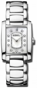 image of EBEL Womens Brasilla Mother Of Pearl Dial Stainless Watch