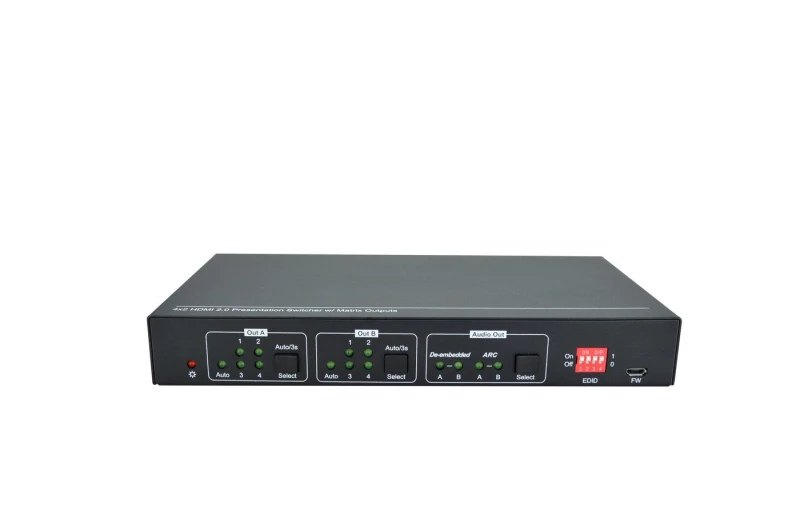 Image of Vivolink VLHDMIMAT4X2RS matrix switcher Scaling matrix switcher 7.5 W
