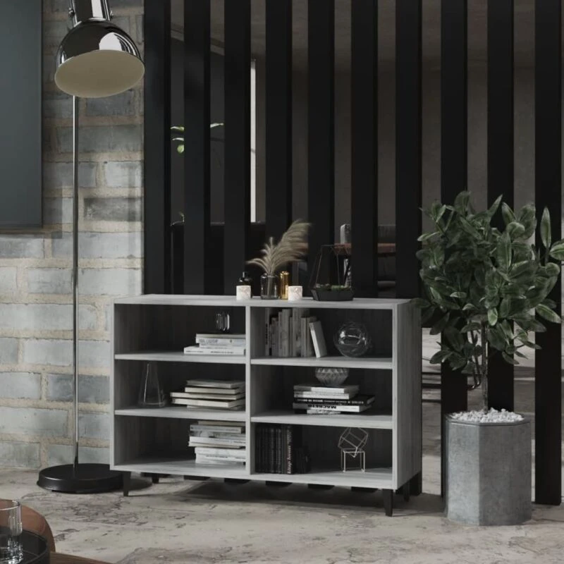 Image of VIDAXL Sideboard Grey Sonoma 103.5x35x70cm Engineered Wood Vidaxl 8720286855355